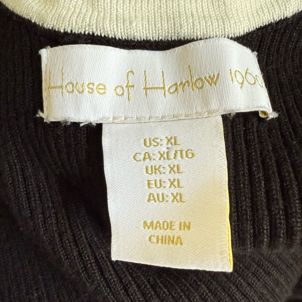 NWOT House of Harlow 1960 Black Cutout Dress Size XL - Picture 5 of 5